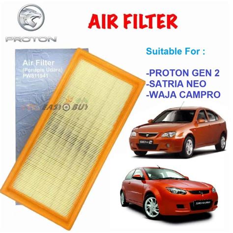 100 Original Proton Air Filter Proton Gen 2 Exora CPS Waja