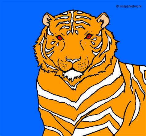 Dibujo De Tigre Pintado Por Matiana En El Día 11 02 12 A