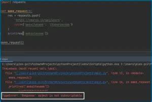 Typeerror Response Object Is Not Subscriptable Solved