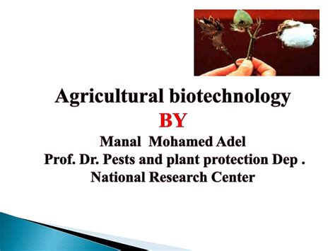 Agricultural Biotechnology Ppt