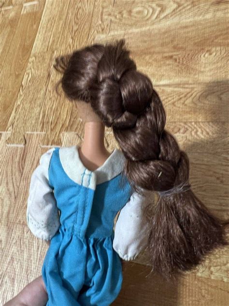 Vtg 90s Mattel Disney Beauty And The Beast Belle Doll Brunette Etsy