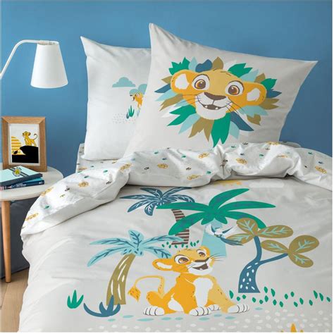 Nouveaut Housse De Couette Roi Lion Savana Taupe X Cm Personne