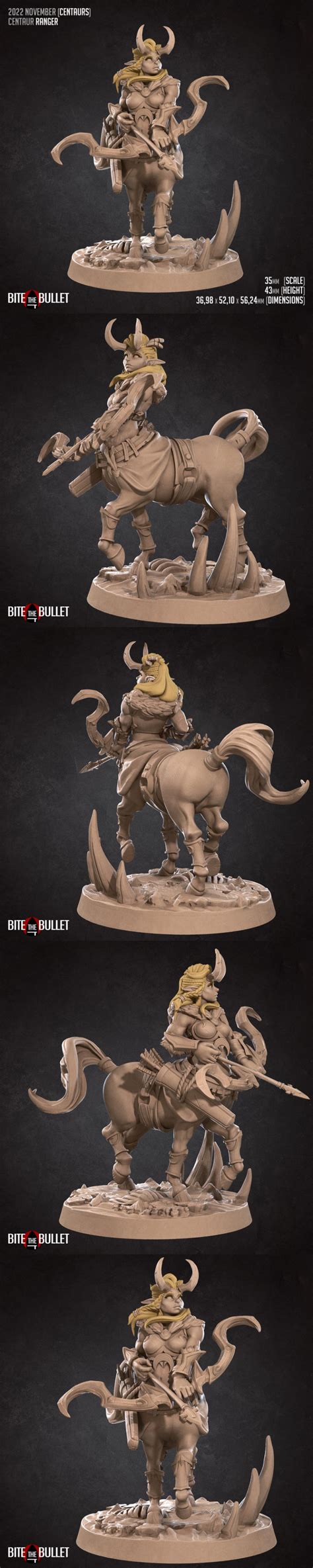 Desire FX 3d Models Bite The Bullet Centaur Ranger 3D Print Model