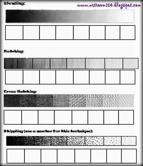 Drawing Value Scale Worksheets Value In Art Shading Techniques Principles Of Art