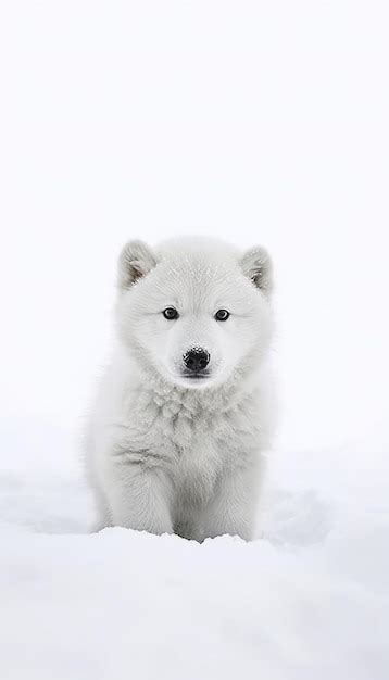 Premium AI Image | A husky puppy in the snow