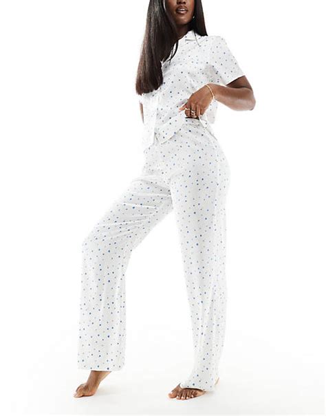 Boux Avenue Mix And Match Ditsy Floral Pyjama Trousers In Ivory Asos