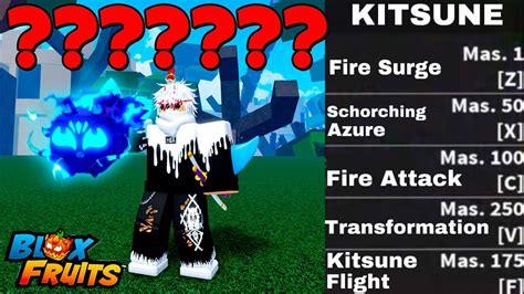 A Fruta Da Kitsune J Est No Blox Fruits Youtube