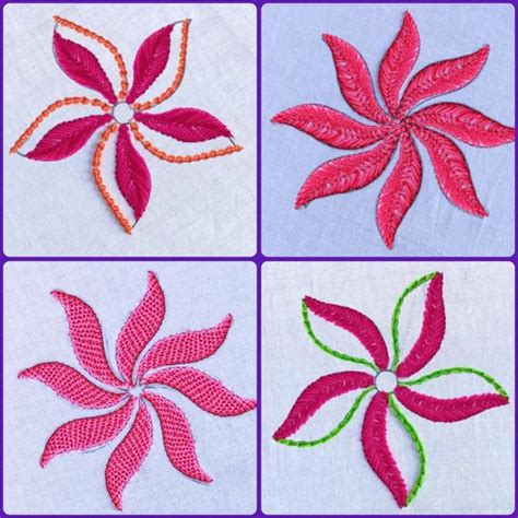 Most Beautiful Top Flower Design Hand Embroidery Tutorial Rup