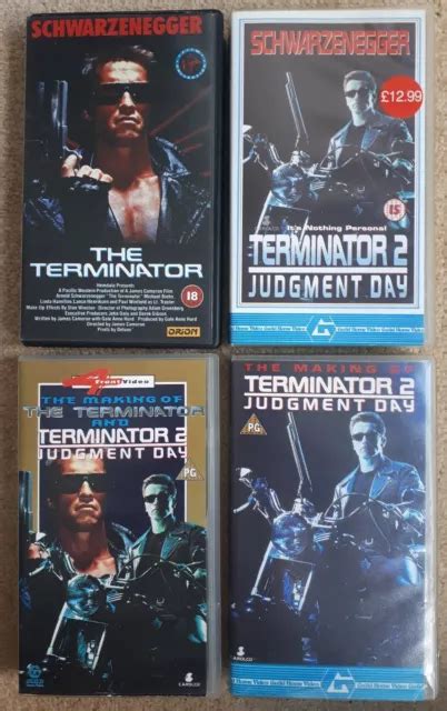 THE TERMINATOR VHS Bundle Terminator T2 Judgement Day Making Of