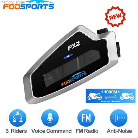 Walkie Talkie Fodsports Fx2 Intercom Motorcycle Helmet Headset Wireless