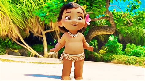 Moana Clip Baby Moana Lends A Helping Hand 2016 Youtube