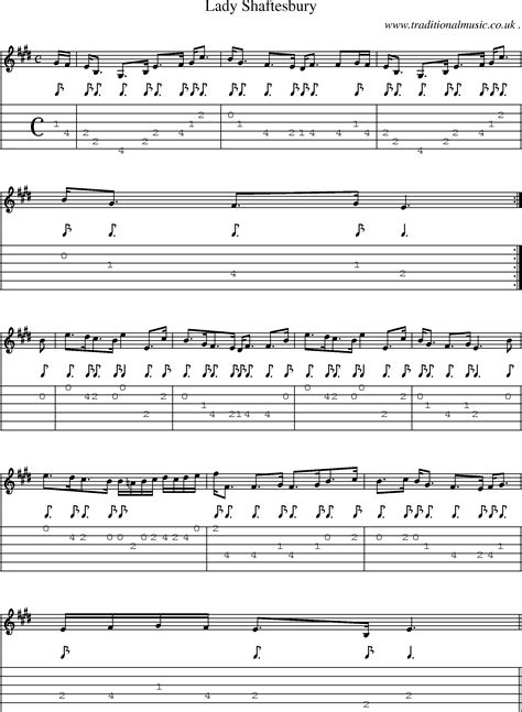 Scottish Tune Sheetmusic Midi Mp3 Guitar Chords Tabs Lady