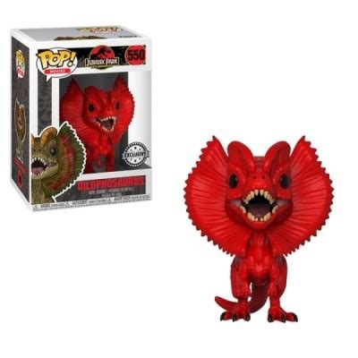 PRÉ RESERVA Funko POP Movies Jurassic Park Dilophosaurus Red