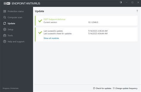 Update ESET Endpoint Antivirus ESET Online Help