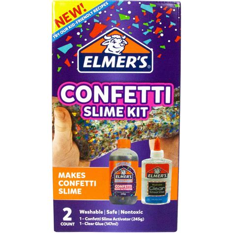 Elmer S Confetti Slime Kit Each Woolworths