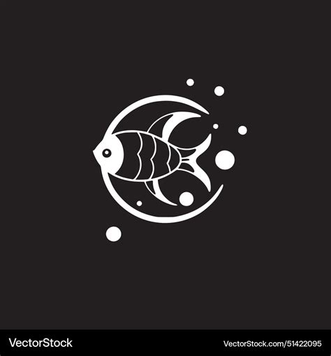 Clownfish - minimalist and simple silhouette Vector Image