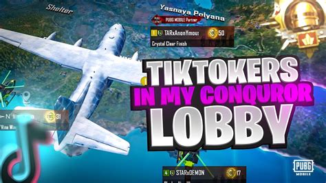 TikTokers In My Lobby PUBG MOBILE YouTube