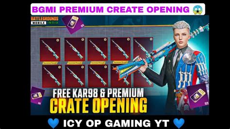 NEW PREMIUM CREATE OPENING BGMI Ll FREE KAR98 PREMIUM CREATE