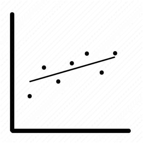 Average Graph Market Median Scatter Statistics Trendline Icon