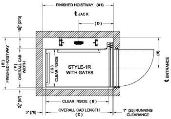 Standard Residential Elevator Dimensions