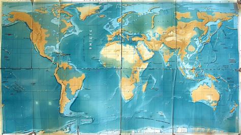 Premium Photo Amazing Plastic Relief World Map The Map Shows The