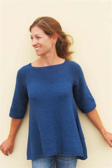 # 128 – Top Down Trapeze Pullover | Knitting Pure And Simple