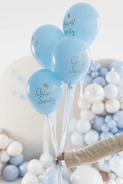 Balony lateksowe Chrzest Święty niebieskie 6 szt Sklep Moje Party