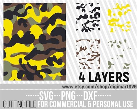 Camo Svg Camouflage Pattern Svg Background Svg Army Etsy