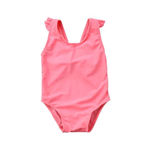 Newborn Infant Kids Swimsuit Baby Girls Bowknot Swimsuits Ruffle