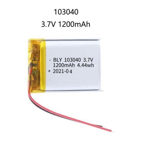 3 7 V 1 PCS Batterie Rechargeable au Lithium polymère de capacité