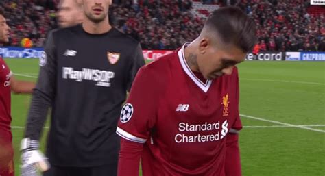 Liverpool News Roberto Firmino In Tears After Draw V Sevilla