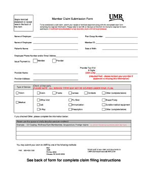 Fillable Online Mu See Back Of Form For Complete Claim Filing