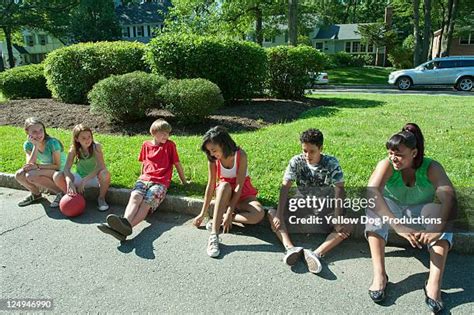 35 Kids Playing Kickball Stock Photos High Res Pictures And Images