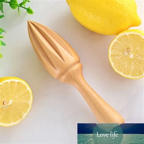 Wooden Manual Lemon Squeezer And Juicer Expertly Designed Kitchen Wood