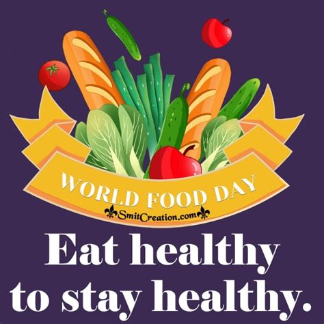 World Food Day Slogan SmitCreation