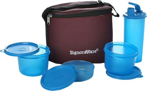 Buy Signoraware Polypropylene Lunch Box Combo Blue Medium Online At Low Prices In India