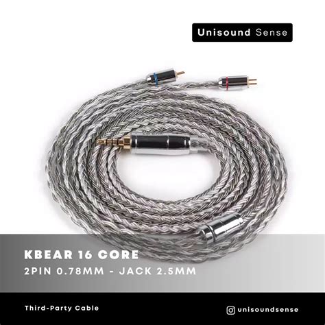 Jual Kbear Core Silver Plated Copper Upgrade Cable Grey Shopee