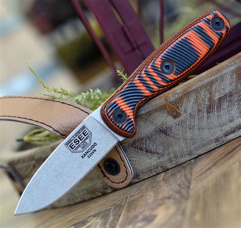 Esee Xancudo Xan2 006 30 S35vn Stonewash Plain Blade Orangeblack