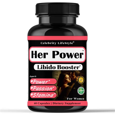 Her Power Female Libido Support Vitamins Passion Stamina Booster 60 Caps By Celebrity