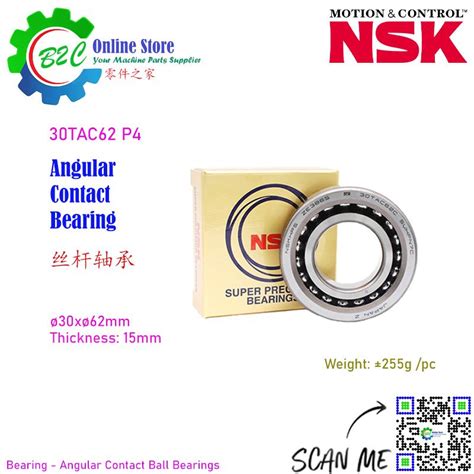 Nsk Tac Angular Contact Thrust Ball Bearing Cnc Machining Center