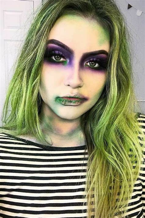 Pin On Beetlejuice Beetlejuice Beetlejuice Halloween Makeup Pretty Halloween Makeup Diy