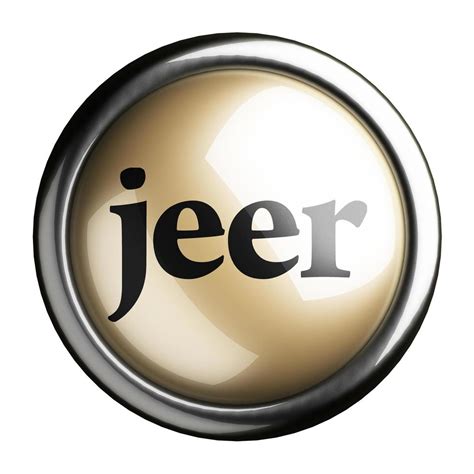 jeer word on isolated button 6373205 Stock Photo at Vecteezy