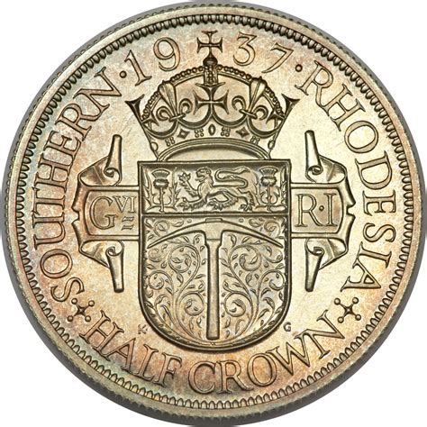 ½ Crown George VI Southern Rhodesia Numista