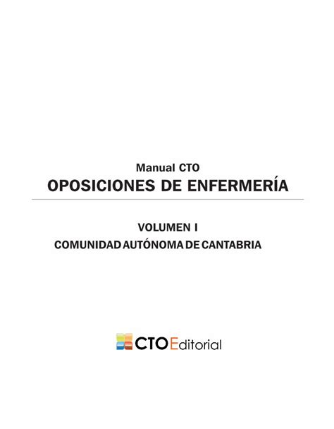 PDF Manual CTO OPOSICIONES DE ENFERMERÍA DOKUMEN TIPS