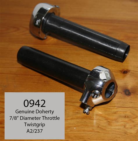 Throttle Twistgrip Genuine Doherty Standard Type Bar Size