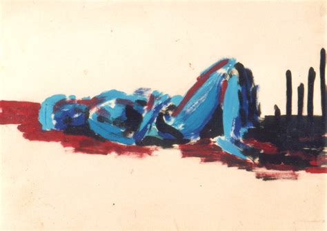 Roland Schmidt Akt In Gouache Nude In Gouache