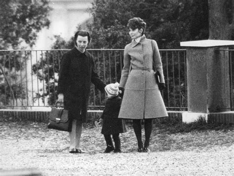 Signora Audrey Hepburn Dotti Photographed With Her Son Luca Dotti And His Nanny Signora Jolanda