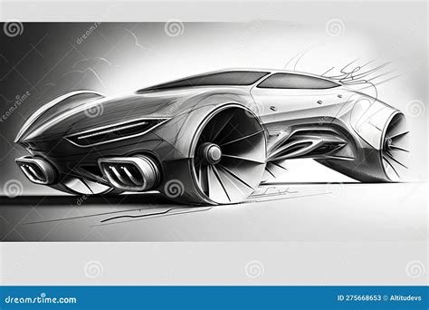 Futuristic Concept Car Sketches