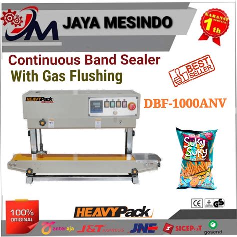 Jual Mesin Continous Band Sealer Isi Nitrogen DBF 1000ANV HEAVYPACK