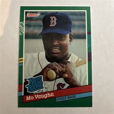 1991 Donruss Mo Vaughn Rated Rookie Baseball Card EBay